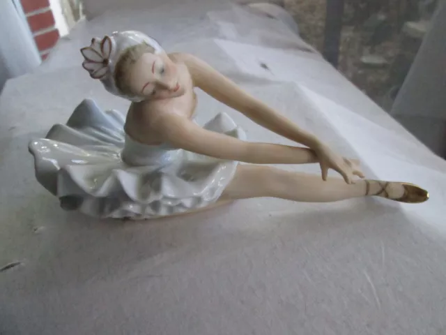 Vintage Large Ballerina Porcelain Figurine Wallendorf Germany LIMITED EDITION