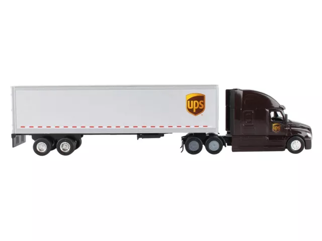 UPS Tractor Truck Brown w Dry Goods Trailer United Parcel Service 1/64 Diecast