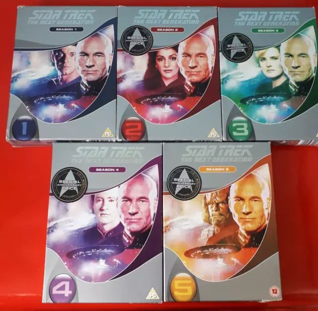 Star Trek The Next Generation - Season 1-5 - Dvd - ( 34 Disc ) - Region 2