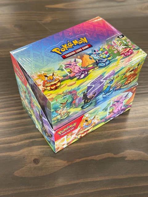 46 Pokemon Box POKEMON PRISMATIC EVOLUTIONS Mini Tin DISPLAY Box (8 Tins) Factory ...