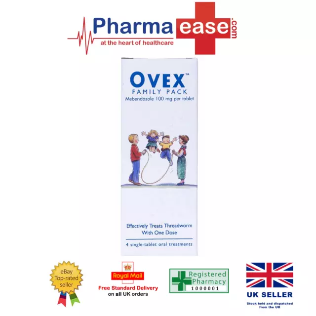 Ovex Family Pack Threadworms Treatment Tablets - 4 Tablets 2