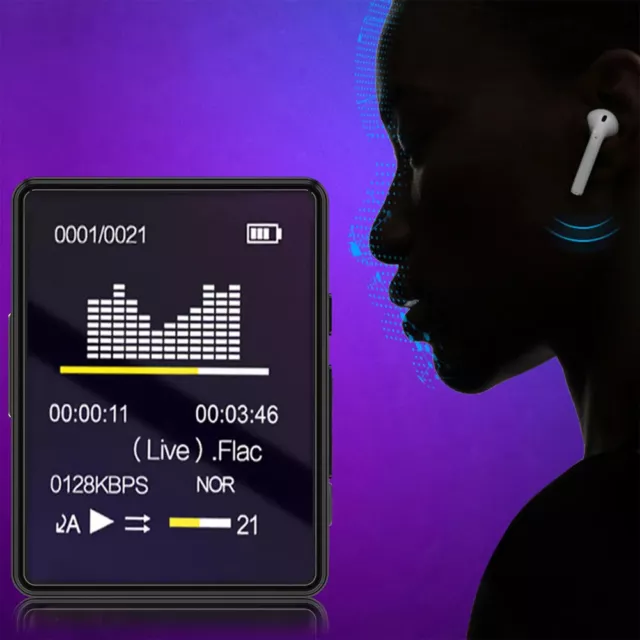 Portable MP3 Player Bluetooth-Compatible 5.0 HiFi MP4 Video Player(With 32GB)