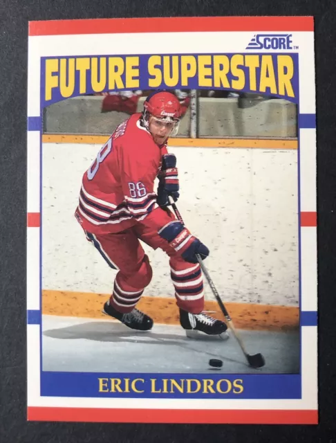 Eric Lindros 1990 Score Hockey Future Superstar Card #440 Rookie Card NHL RC