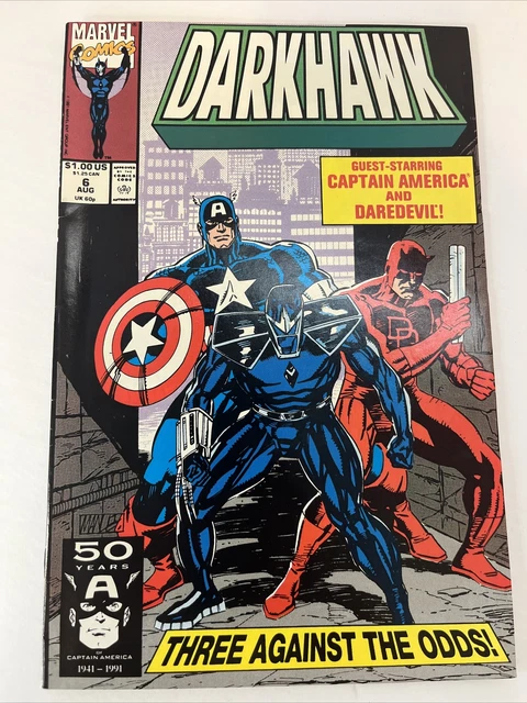 MARVEL COMICS: : DARKHAWK Vol. 1 No. 6 Aug  1991 Great Condition!