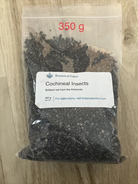 350 gramos de colores botánicos insectos cochinilla tinte rojo seco entero