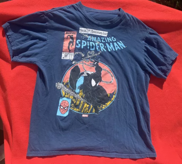Amazing Spiderman Shirt Marvel Comics Group 25th Anniversary 300 M VTG ~