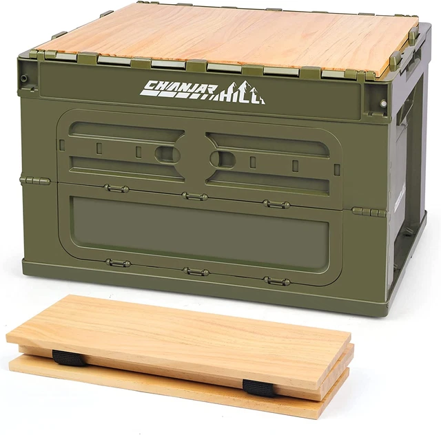 Collapsible Lidded Trunk Organizer Camping Storage Box Multi Function Box