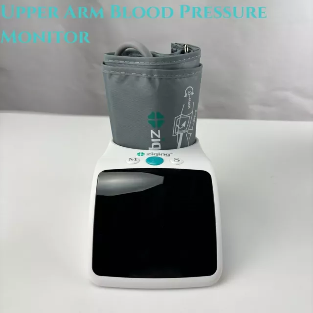 HD LED Blood Pressure Monitor Portable Upper Arm Large Cuff Monitor for Adult US