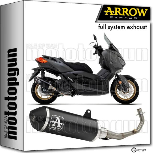 Arrow Full System Exhaust Open Rc Urban Black Yamaha Xmax X-Max 125 2022 22