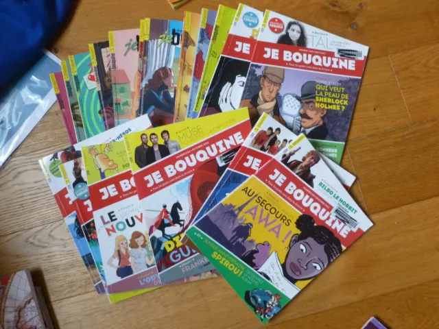 JE BOUQUINE Lot de 18 n° 2011 2012 Lecture de 10 à 15 ans REVUES PRESSE JEUNESSE