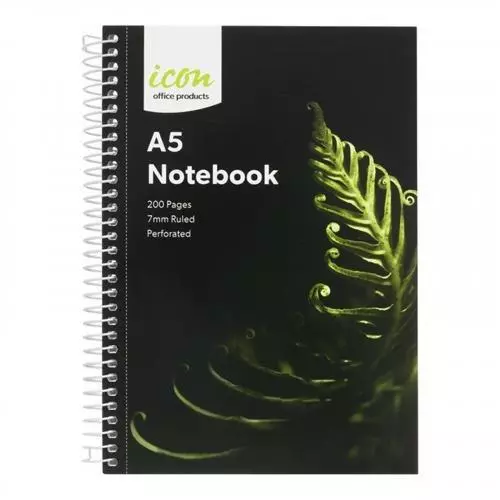 Icon Spiral Notebook - A5 Soft cover 200 pg [ISNBSC003]
