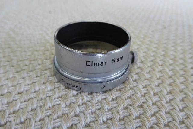 E LEITZ WETZLAR FISON Leica Elmar 5 cm morsetto in metallo su