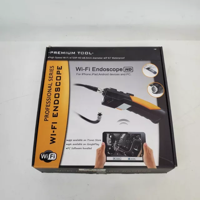Premium Tool WIFI200-1M Pro Series Wi-Fi Endoscope