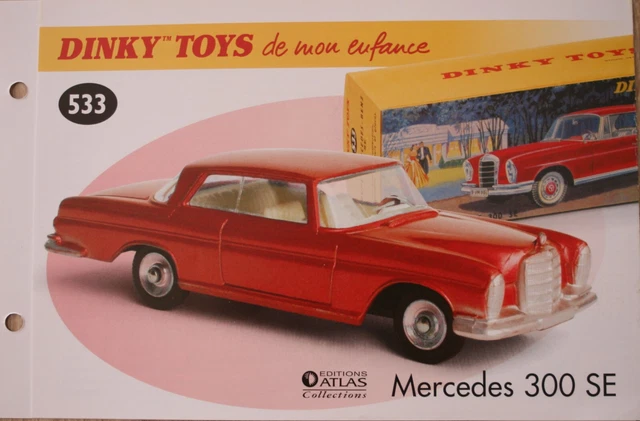 Dinky Toys 541 – Autocar Mercedes-Benz Rouge/crème – 1:43 – Neuf Sous Blister
