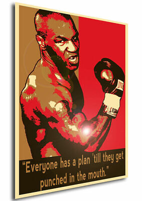 Poster Propaganda Quotes - Mike Tyson - Everyone has a plan