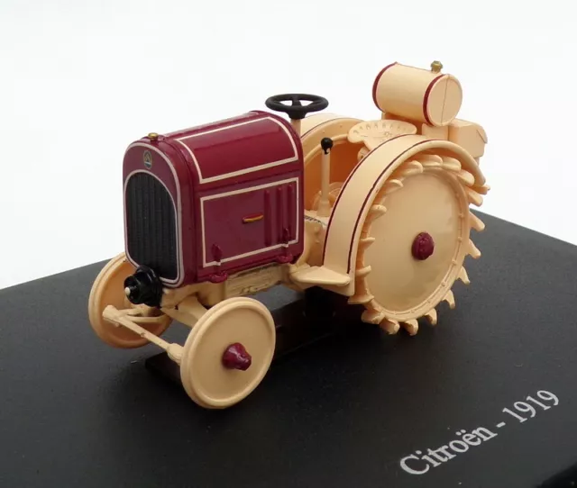 Hachette 1/43 Scale Model Tractor HT123 - 1919 Citroen - Beige