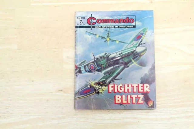 Commando War Story No. 991 FIGHTER BLITZ 1975 Comic Picture Story