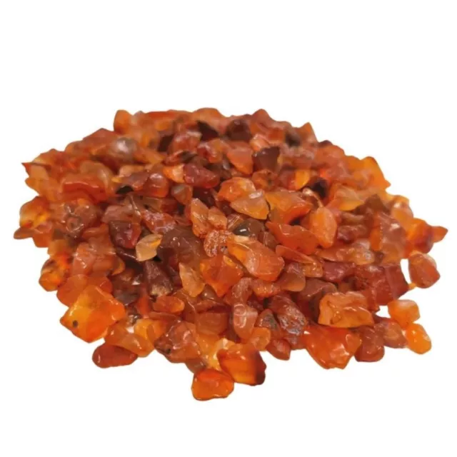 1kg Gemstone Chips Natural Loose Stones Bag of Carnelian Chips