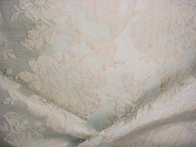 1-7/8Y Lee Jofa Mulberry FD538 Contessa Damask Spa Blue Floral Upholstery Fabric