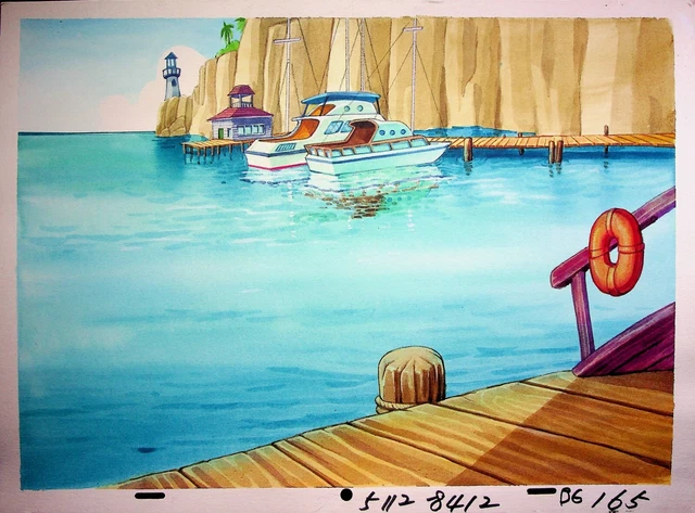 Alvin and the Chipmunks 1983 Production  Hand Painted Background Ruby-Spears