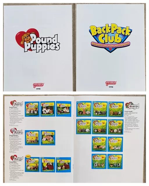 Galoob Fall 1998 Dealer’s Guide Toy Catalogs Pound Puppies & Backpack Club
