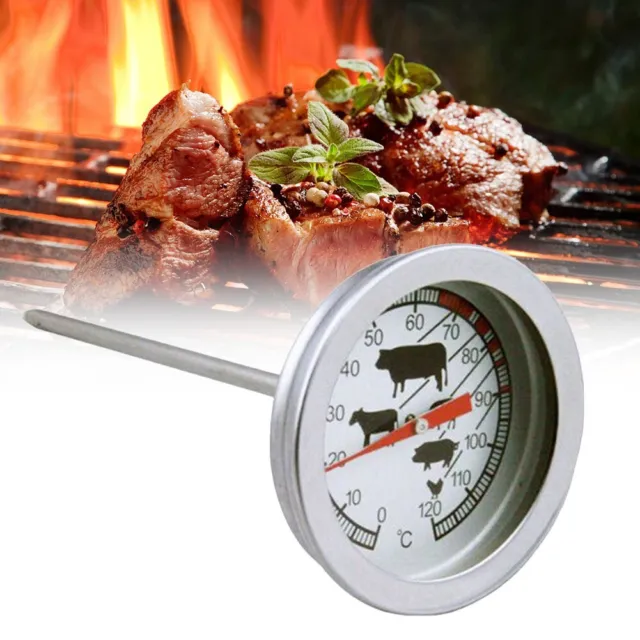 Termometro forno per forno a legna barbecue BBQ pirometro 0-500°C acciaio  inox - Rossi Ricambi