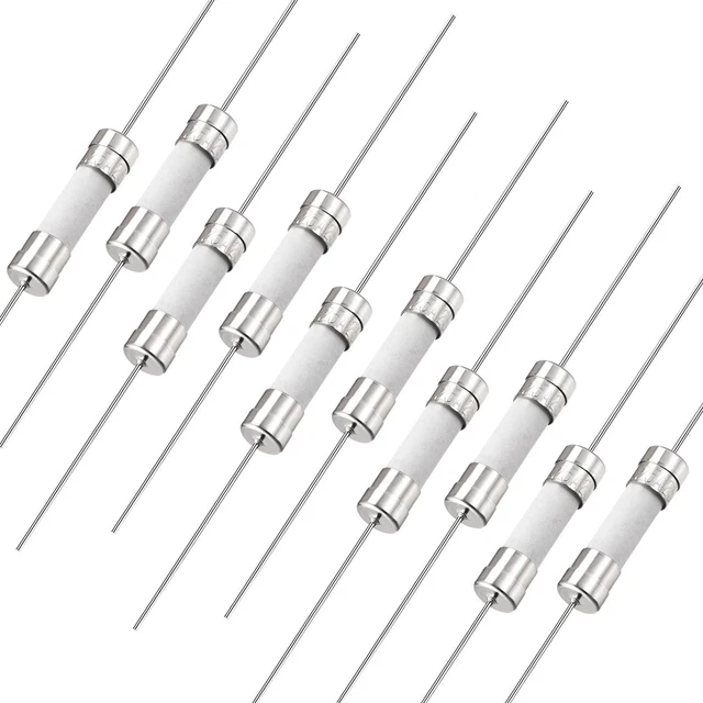 Fusibles Coup Rapide Fil Conducteur Fusibles Céramique 5 x 20mm 250V F25A 10Pcs