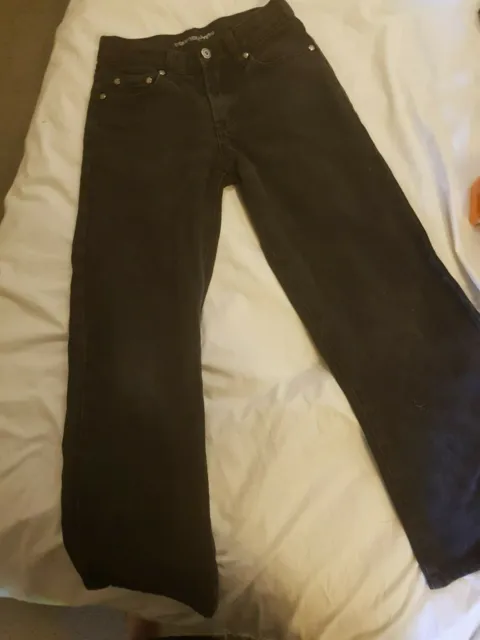 OOHMOWMNO Boys black jeans Size 10  EUC
