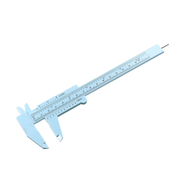 Pied à Coulisse Mini En Plastique – 150 Mm X 0,5 Mm – Portable, Métrique – Sans Marque