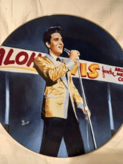 Elvis Presley-In Performance-Benefit For The USS Arizona-Bradford Exchange Plate