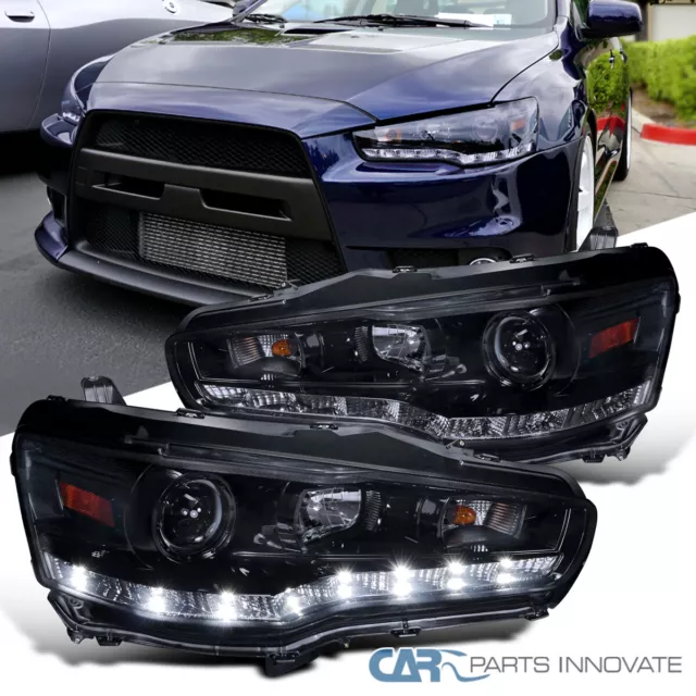 2002-2003 MITSUBISHI LANCER ES OZ Rally Black Projector Head Lights DEPO  $189.95 PicClick