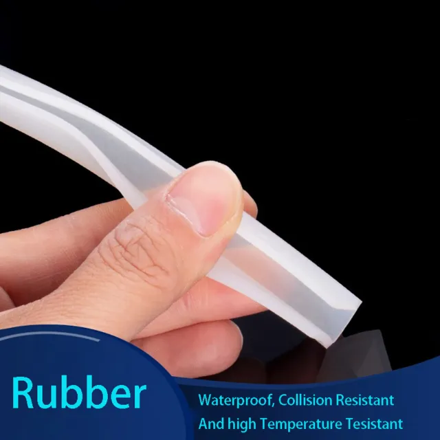 Silicone Rubber U-Shape Sealing Strip U Channel Edging Trim Slot Width 1mm-15mm