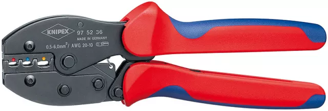 Knipex 975236 Preciforce Crimping Pliers With Multi-Component Grips 8 3/4 In