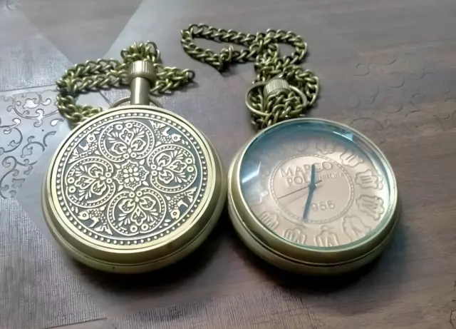 Juego de 2 relojes de latón antiguos coleccionables con aspecto de Elgin...