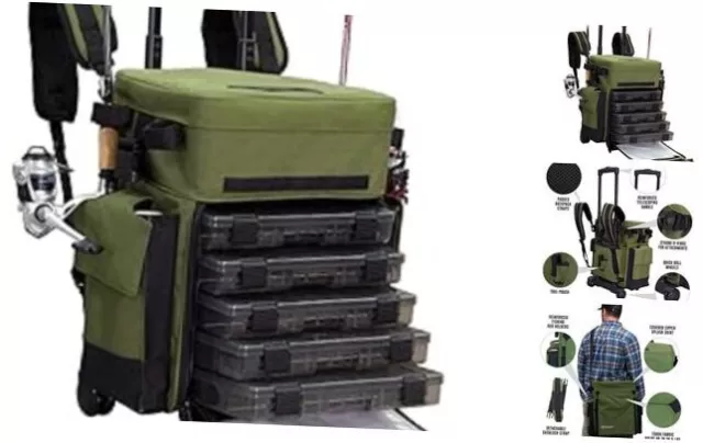 CALISSA OFFSHORE ROLLING Tackle Box with Wheels $50.00 - PicClick
