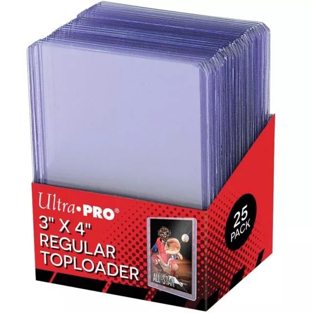 Ultra Pro Sleeves Renforcées Toploader Pack de 25 3x4" Clear Regular