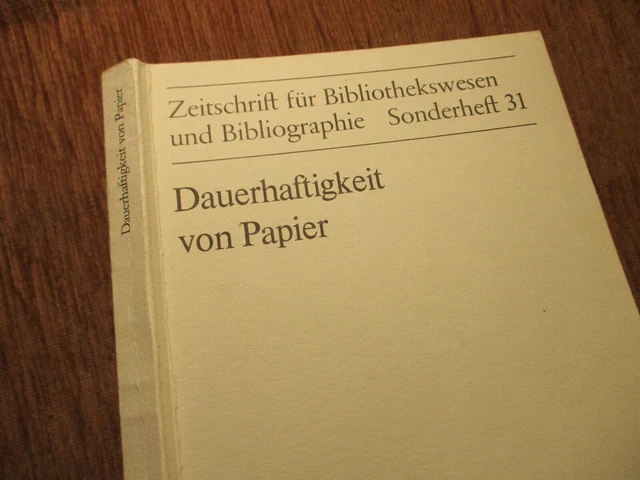 BUCHRESTAURIERUNG Dauerhaftigkeit von Papier BUCHBINDER Buchbinderei BUCHEINBAND 3