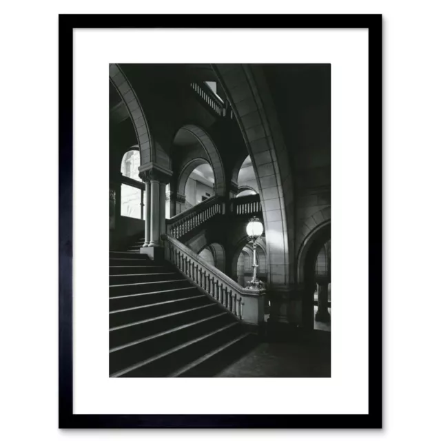 Photo B&W Architectural Allegheny Court Framed Print 9x7 Inch