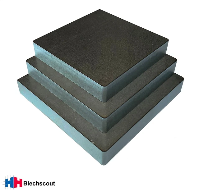 Ankerplatte Stahl S235JR/S355MC – Gelasert, Entgratet, 200x200x8 Mm, Für Bau, Maschinenbau & Industrie, Made In Germany