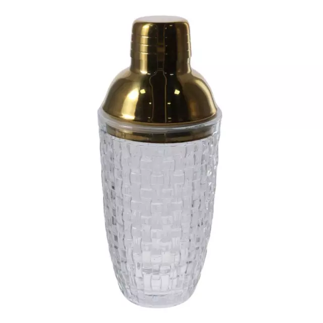 Glass Ice Shaker 13.4 Ounce Drinks Shaker Cocktail Shaker  Home or Bar Use