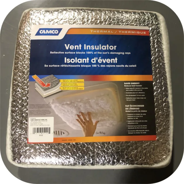 14x14 Foam and Foil Roof Vent Insulation Camper RV Travel Trailer Pop Up