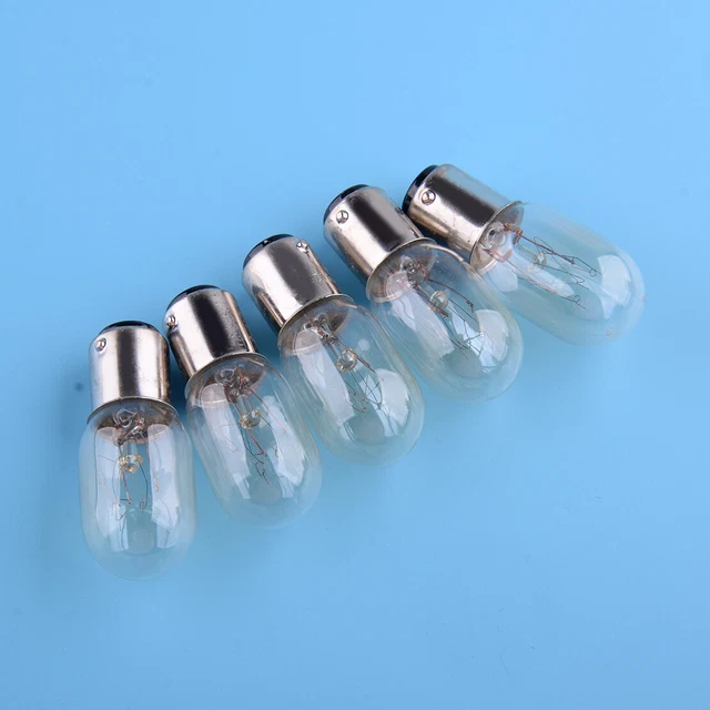 Ampoule Pour Machine à Coudre - Culot BA15D, 15W, Incandescence - Dimensions 16x45mm