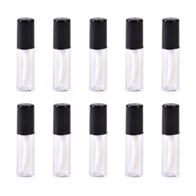 10X 1.2ml Mini Plastic Empty Clear Lip Gloss Tube Balm Makeup Bottle Container 2