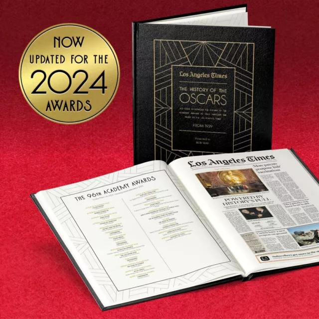 THE OSCARS History of Movies Personalised Newspaper Birthday Gift Book