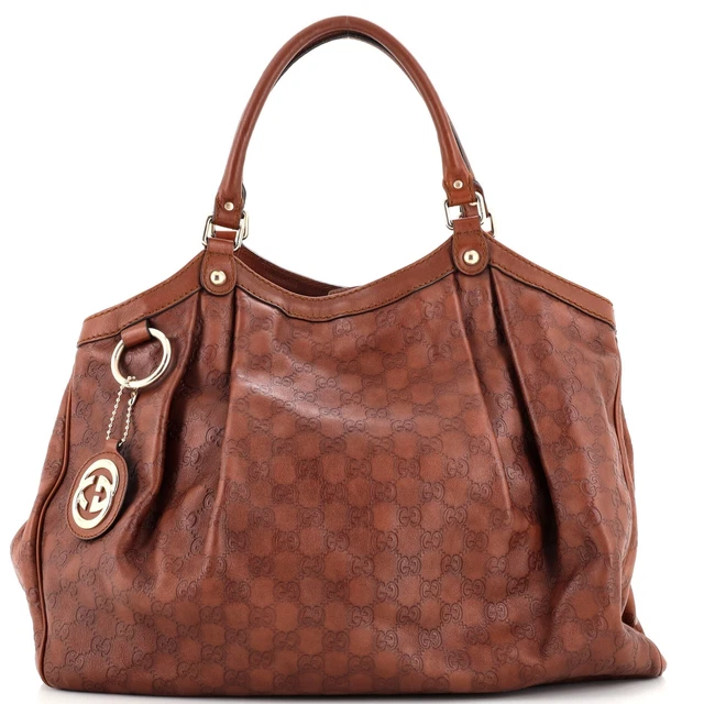 Gucci Sukey Tote Guccissima Leather Large Brown Gucci Sukey Tote Guccissima Leather Large Brown