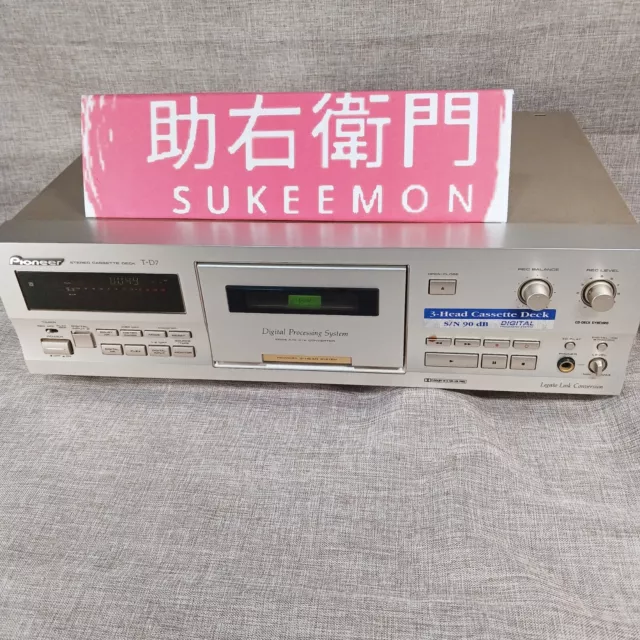 PIONEER T-D7 CASSETTE Deck Audio Sound Player Recorder Working Ex 