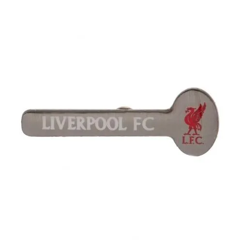 Liverpool Pin Badge Football Club Metal Text LFC Crest Stud Back Key Official