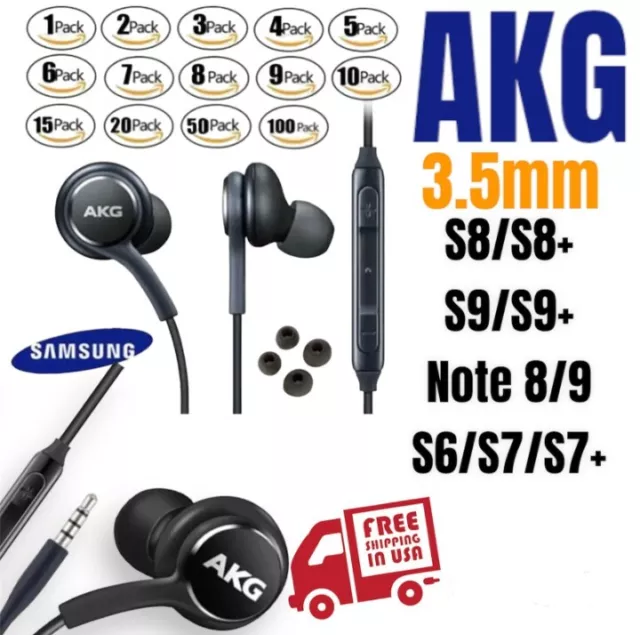 OEM AKG In Ear Headphones EarBuds EO-IG955 for Samsung Galaxy Note 8 9 S8 S9 Lot