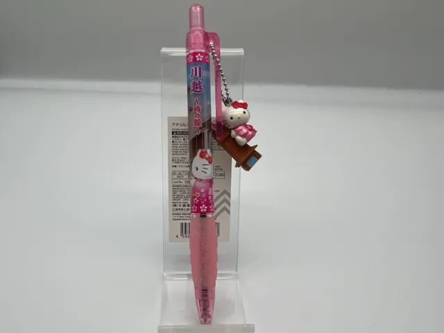 Hello Kitty strap mascot ballpoint pen SANRIO Kawagoe Limited Rare F/S