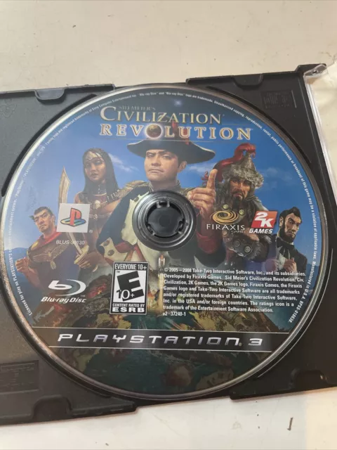Sid Meier's Civilization Revolution, (PS3) Disc only